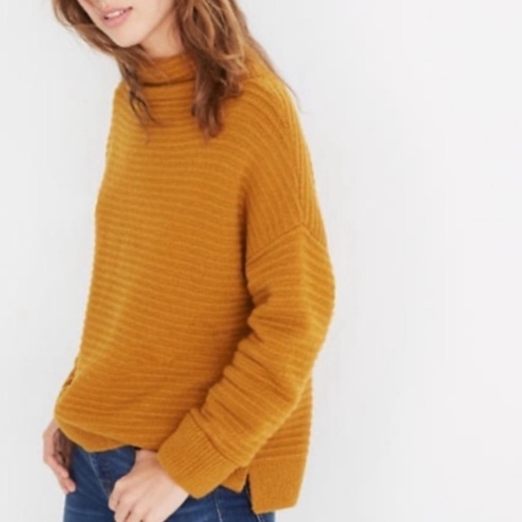 MADEWELL BELMONT MOCKNECK SWEATER COZIEST YARN WOOL XS - Picture 2 of 8